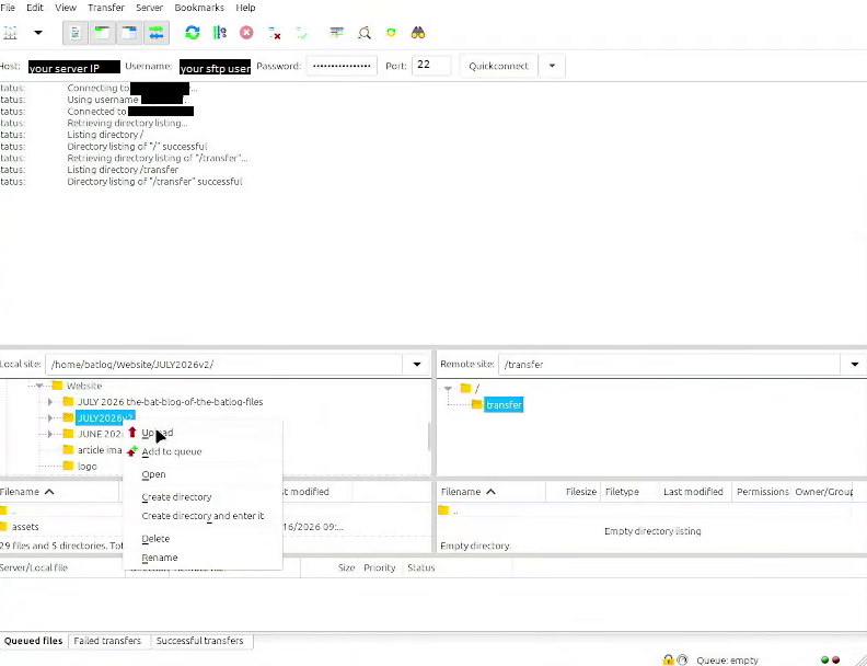 filezilla