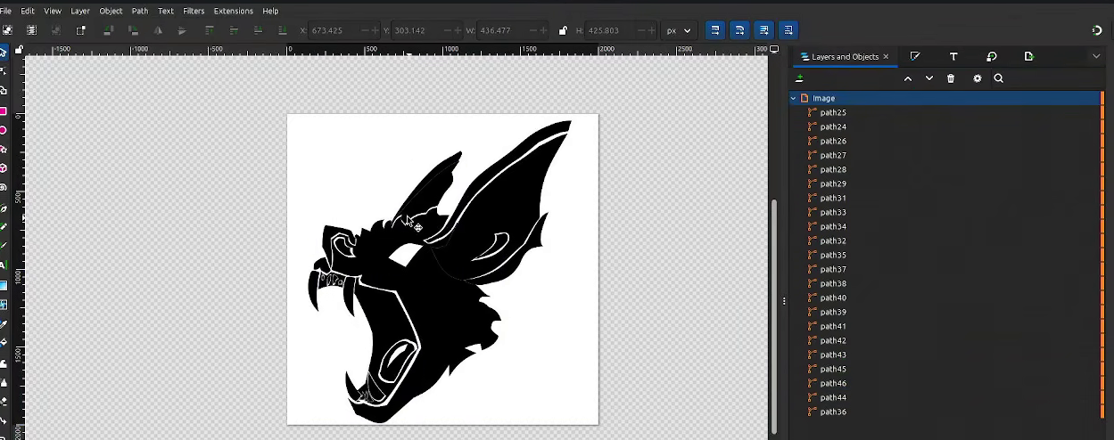 logo with layers