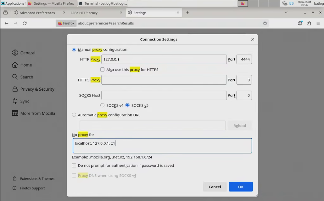 Firefoxproxsettings
