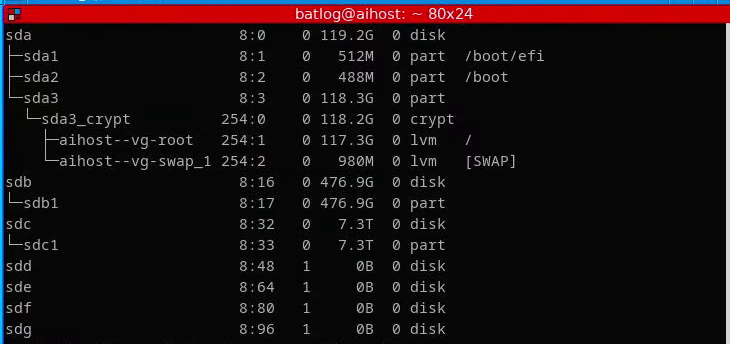 1.2 Listing disks