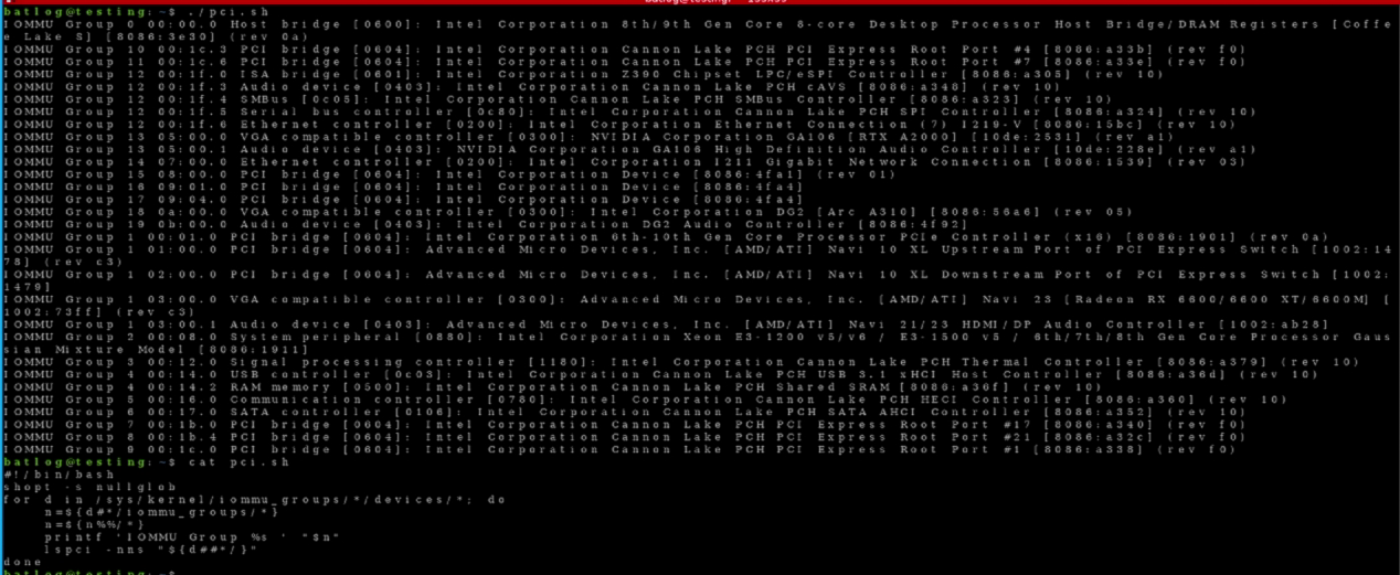IOMMU groups