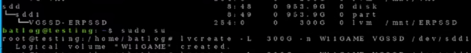 Creating an LVM