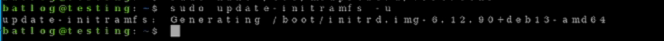 updating initramfs
